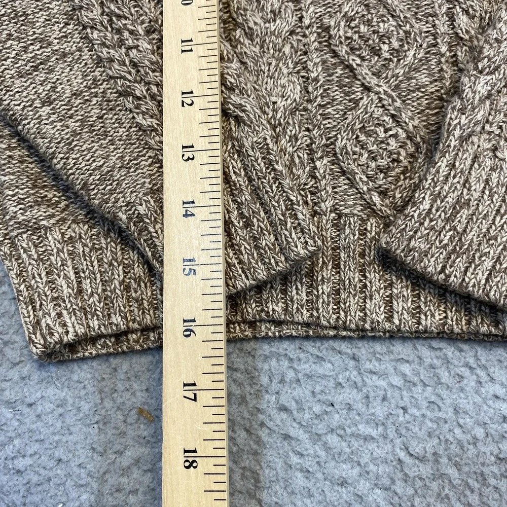 Gymboree Sweater Kids 5-6 Brown‎ Cable Knit Pullover Cotton Winter Crewneck